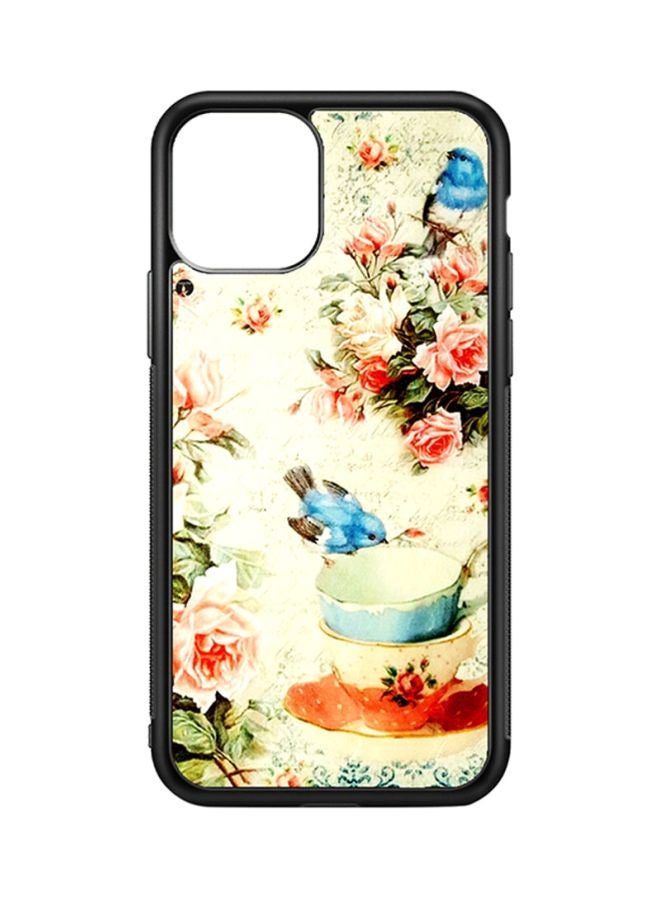 BP Protective Case Cover For Apple iPhone 11 Vintage Art (Black Bumper)