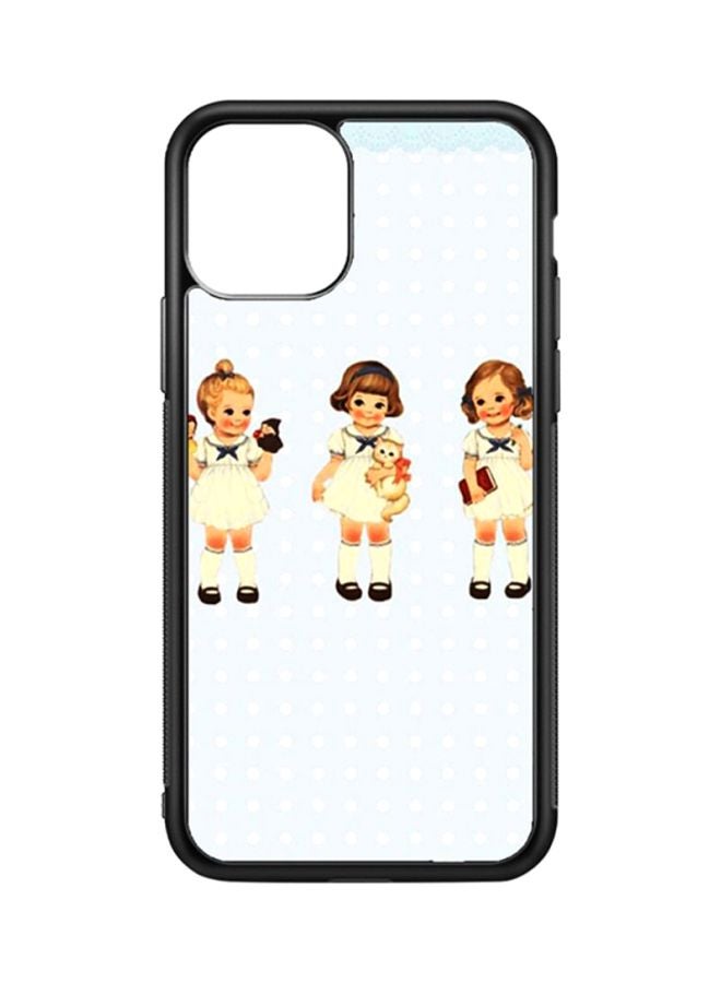 Protective Case Cover For Apple iPhone 11 Pro Max Girls (Black Bumper)