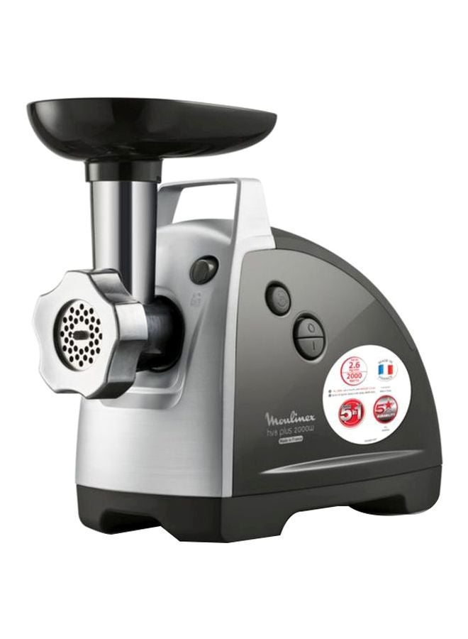 Moulinex Meat Mincer 5 In 1 - HV8 Plus, 2000.0 W ME682826 Black / Silver  - Image 1