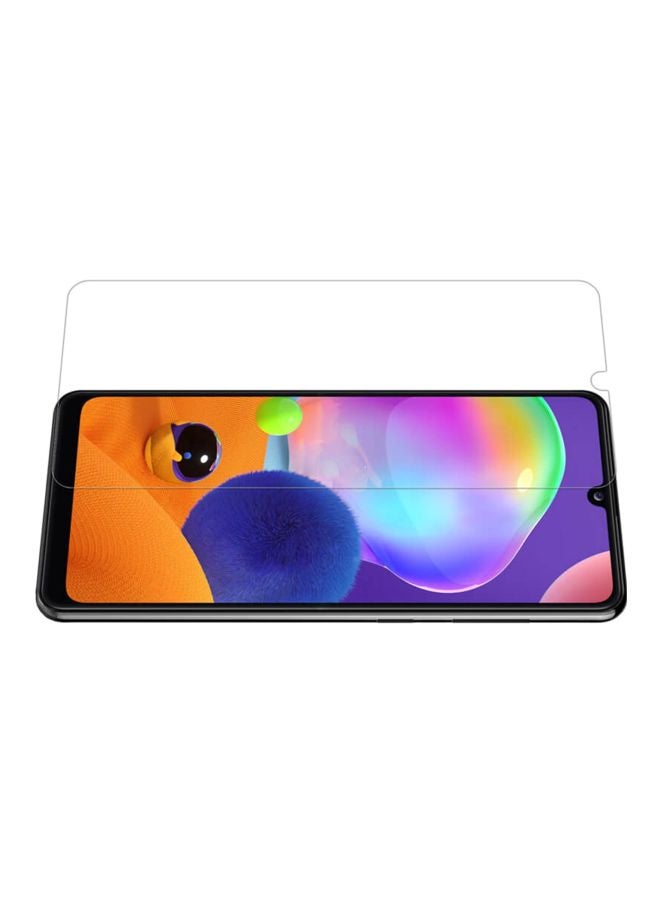 Muzz - Tempered Glass Screen Protector For Samsung Galaxy A31 Black/Clear - Image 1