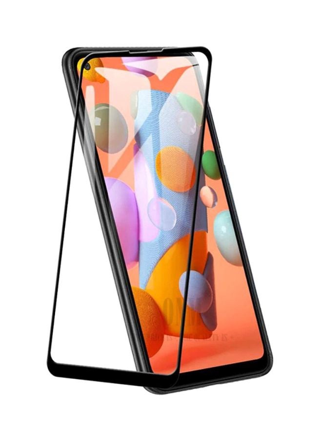 Muzz Tempered Glass Screen Protector For Samsung Galaxy A11 Black/Clear - Image 1