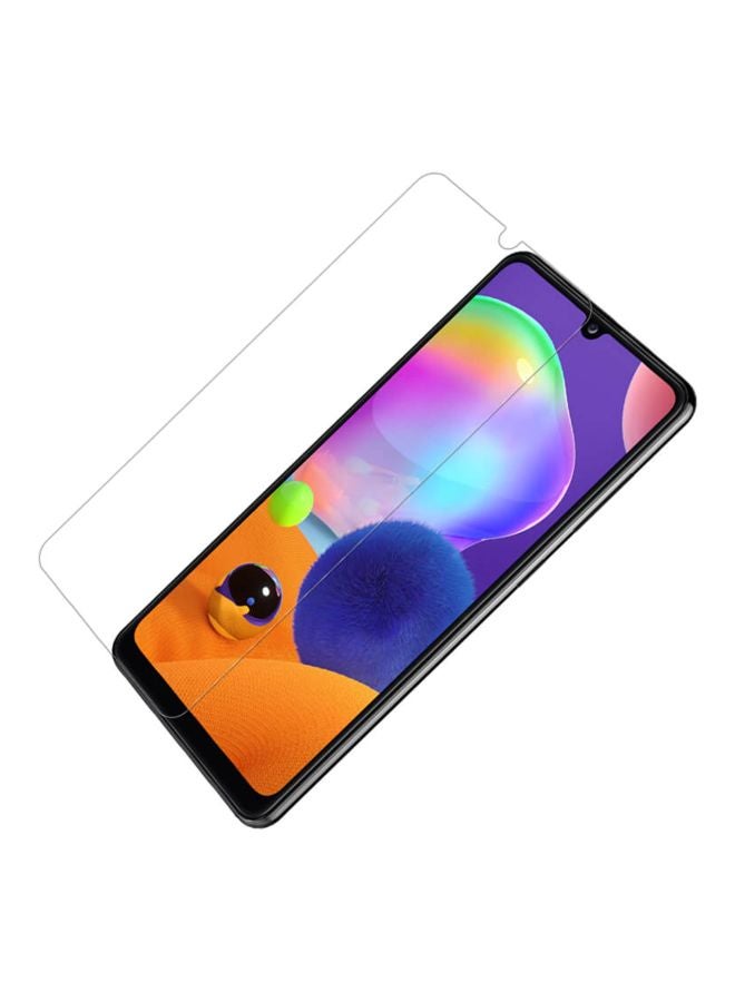 Muzz - Tempered Glass Screen Protector For Samsung Galaxy A31 Black/Clear - Image 1