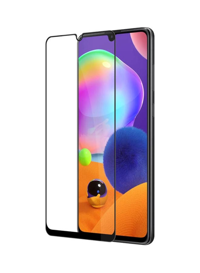 Muzz Full Coverage Glass Screen Protector For Samsung Galaxy A31 Clear/Black  - Image 2