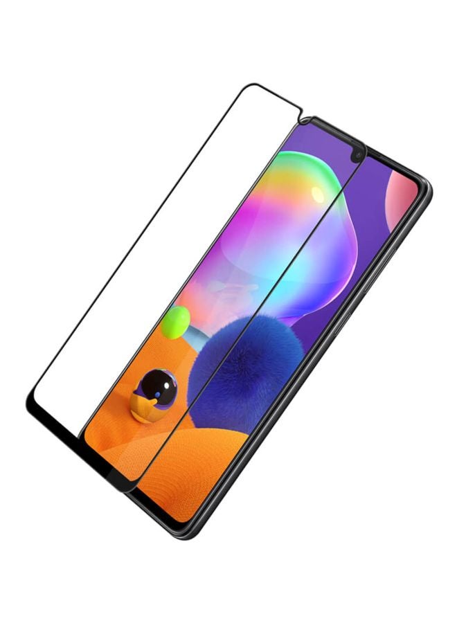 Muzz Full Coverage Glass Screen Protector For Samsung Galaxy A31 Clear/Black  - Image 3