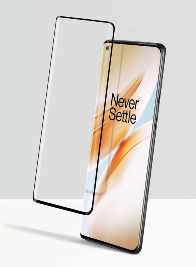 2.5D Full Coverage Glass Screen Protector For OnePlus 8 Clear/Black