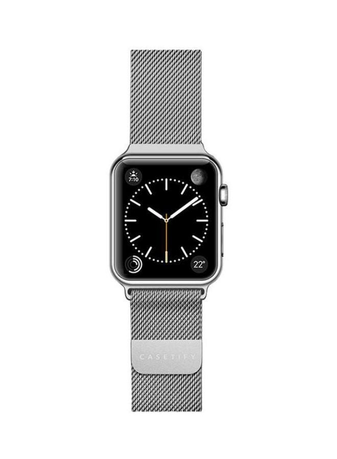 Casetify Replacement Stainless Steel Band For Apple Watch 42mm Silver  - Image 2