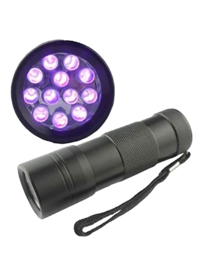 Beauenty Ultra-Violet 12 LED Flashlight Torch Black/White 3x3centimeter  - Image 2