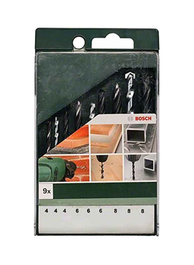 BOSCH 9-Piece Metal And Masonry Drill Bit Set Black/Silver - Image 2