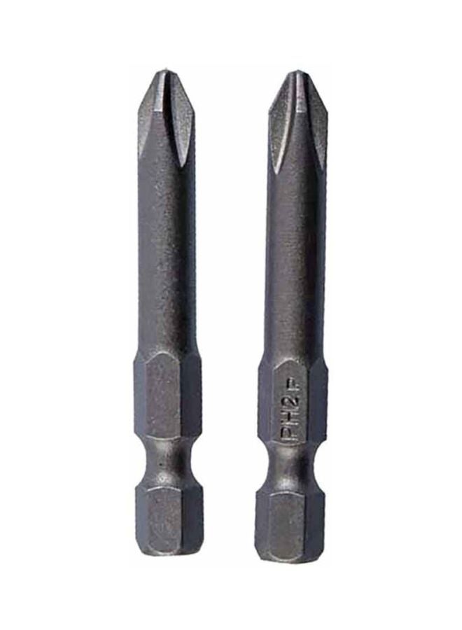 بوش طقم لقم مفك براغي مكون من قطعتين رمادي 2X49