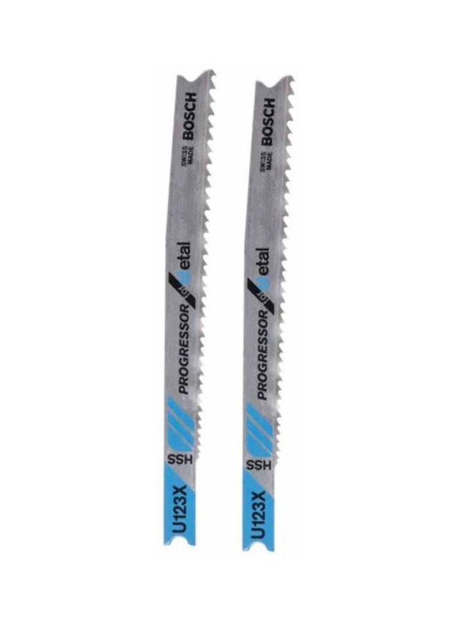 BOSCH 2-Piece Jigsaw Blade Set Silver/Blue - Image 1