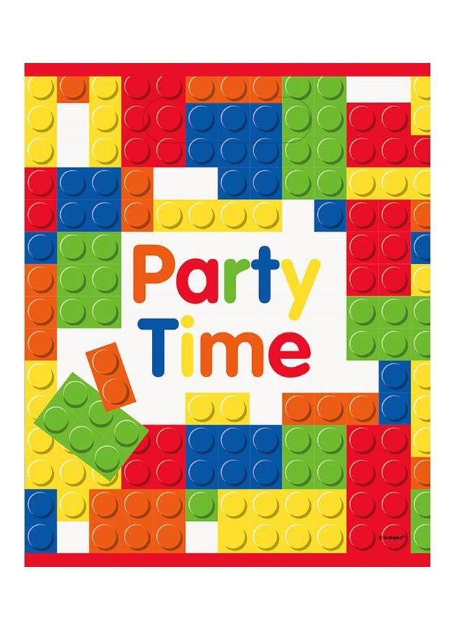 يونيك مجموعة أكياس هدايا مكونة من 8 قطع مزينة بطبعة مكعبات بناء - Image 2