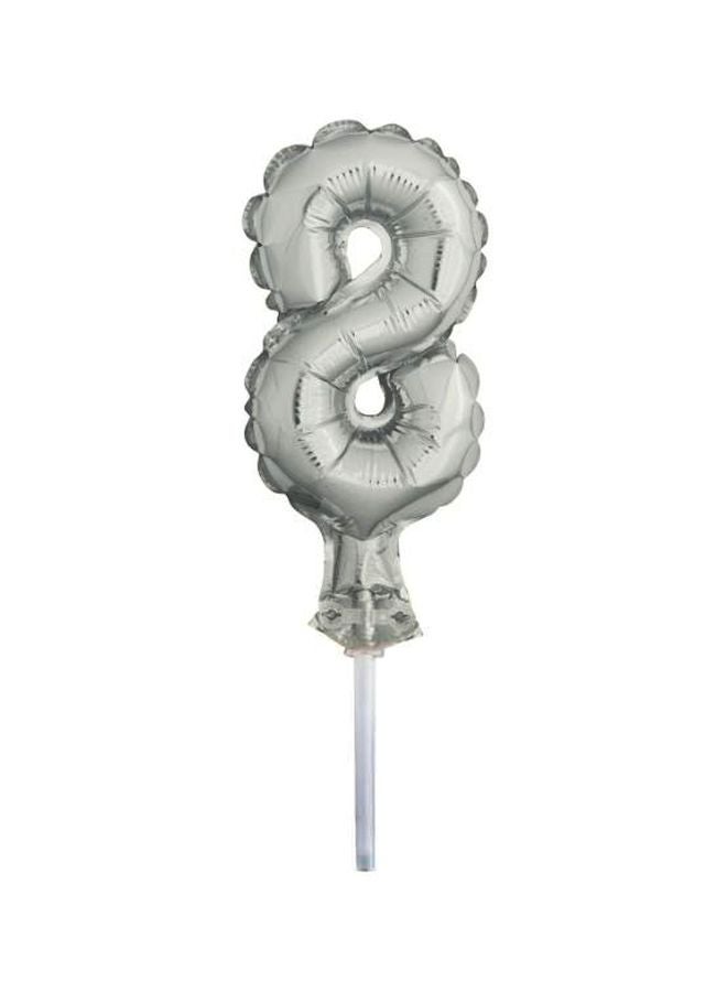 Unique - Number 8 Design Cake Topper 5inch - Image 1