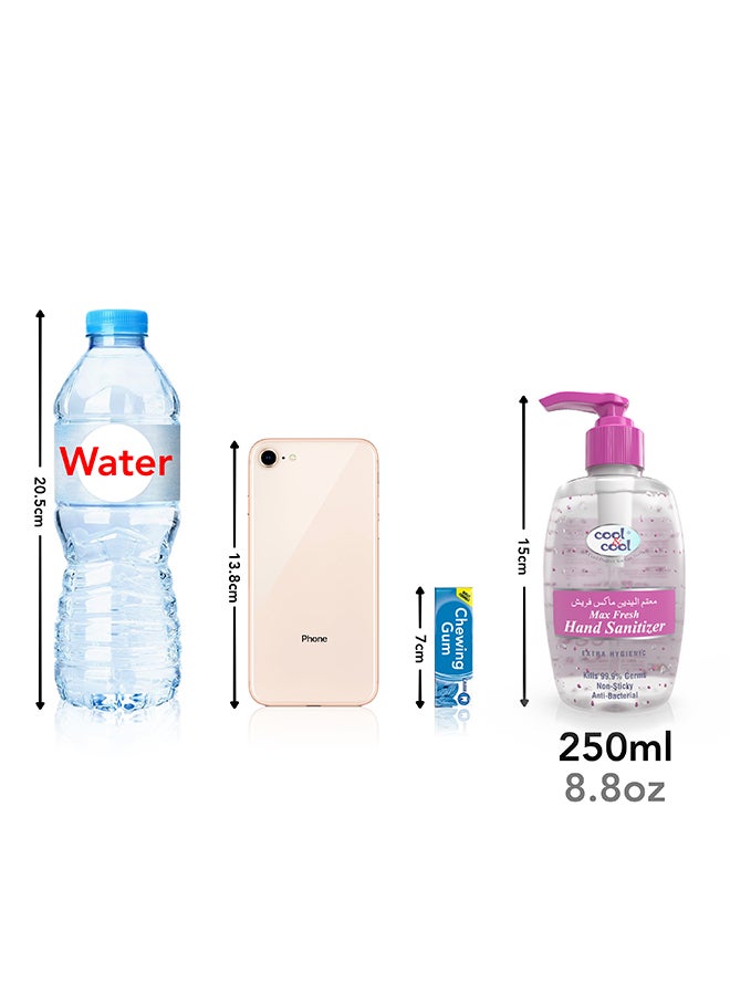 كول اند كول جل معقم لليدين ماكس فريش بسعة 250 مل شفاف - Image 3