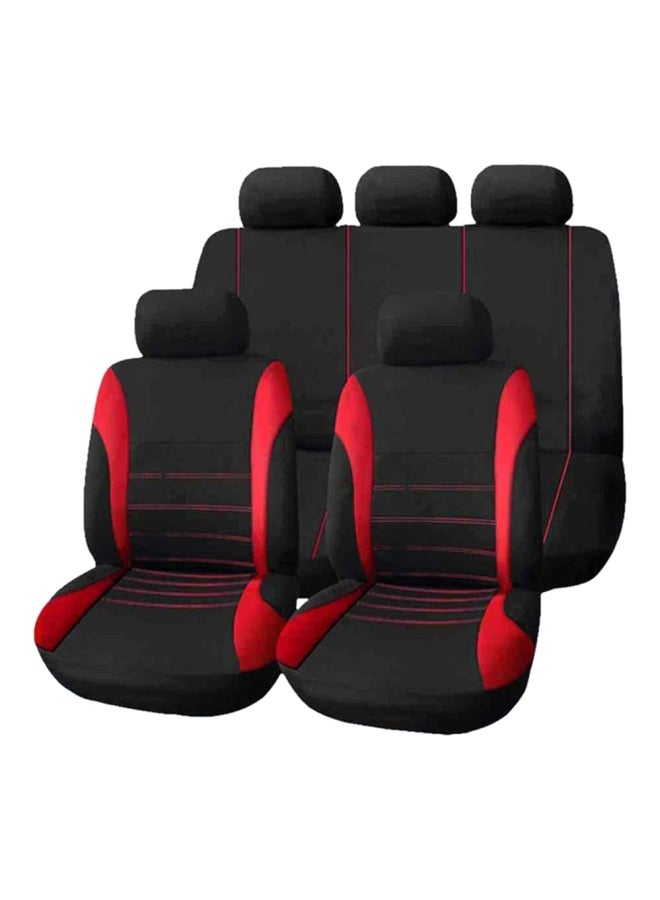 طقم وسائد تناسب جميع السيارات من 5 مقاعد مكون من 9 قطع