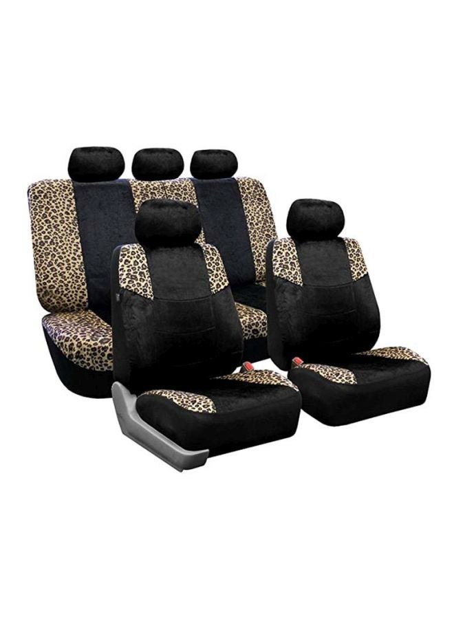 Leopard Printed Car Seat Cover Set - Image 1