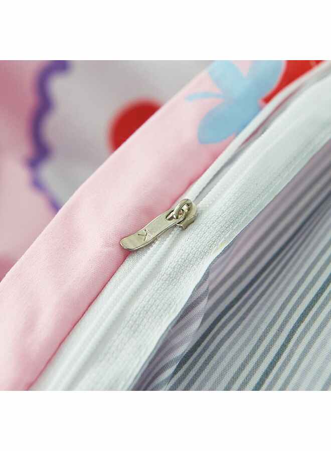 Beauenty 4-Piece Rabbit Printed Bedding Set polyester Pink - Image 5