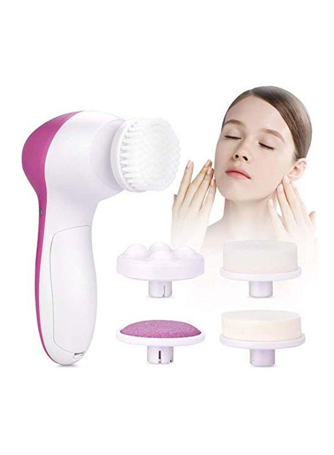 adbeni 5-In-1 Facial Massager Pink/White/Cream - Image 2
