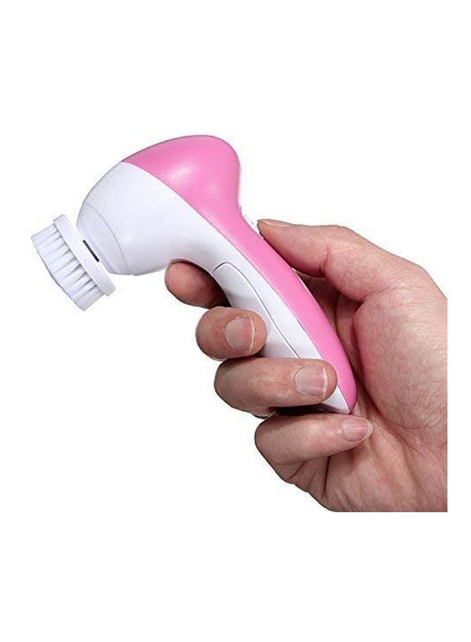 adbeni 5-In-1 Facial Massager Pink/White/Cream - Image 4