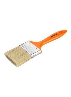 WOKIN Flat Paint Brush Orange/Beige/Silver 3inch 