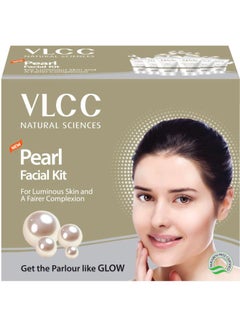 VLCC Pearl Facial Kit Comfrey Cleanser Toner 10, Pearl Gel 10, Pearl Powder 10, Pearl Cream 10, Pearl Pack 10, Moisturizing Gel 10grams  - Image 2