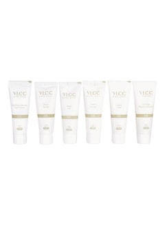 VLCC Pearl Facial Kit Comfrey Cleanser Toner 10, Pearl Gel 10, Pearl Powder 10, Pearl Cream 10, Pearl Pack 10, Moisturizing Gel 10grams  - Image 1