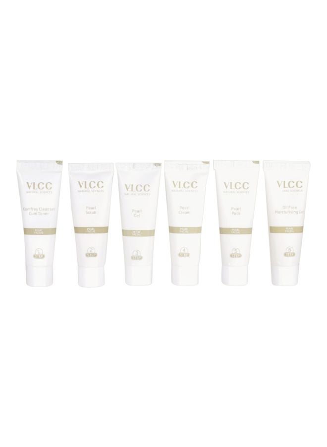 فى ال سي سي مجموعة اللؤلؤة للعناية بالوجه Comfrey Cleanser Toner 10, Pearl Gel 10, Pearl Powder 10, Pearl Cream 10, Pearl Pack 10, Moisturizing Gel 10جرام - Image 1