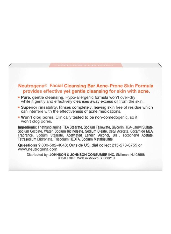 Neutrogena Original Formula Face Cleansing Bar Orange 99grams - Image 3