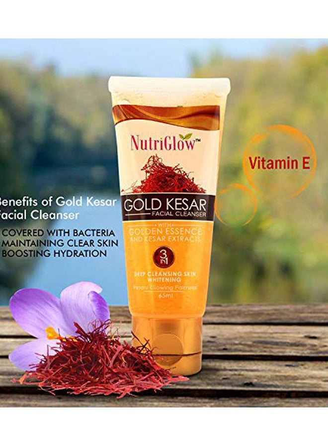 NUTRIGLOW Kesar Facial Cleanser With Fairness Sunscreen Lotion SPF 30 Facial Cleanser 65, Suncreen Lotion 65ml - Image 4