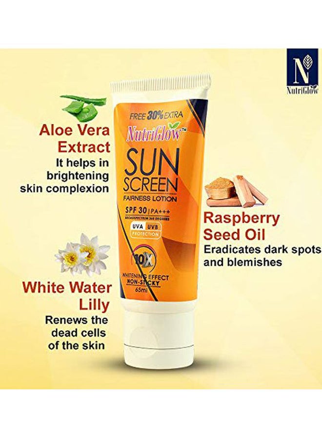 NUTRIGLOW Kesar Facial Cleanser With Fairness Sunscreen Lotion SPF 30 Facial Cleanser 65, Suncreen Lotion 65ml - Image 5