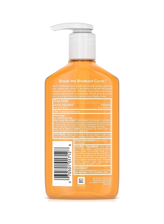 Neutrogena Oil-Free Acne Face Wash 9.1Fluid Ounce  - Image 2