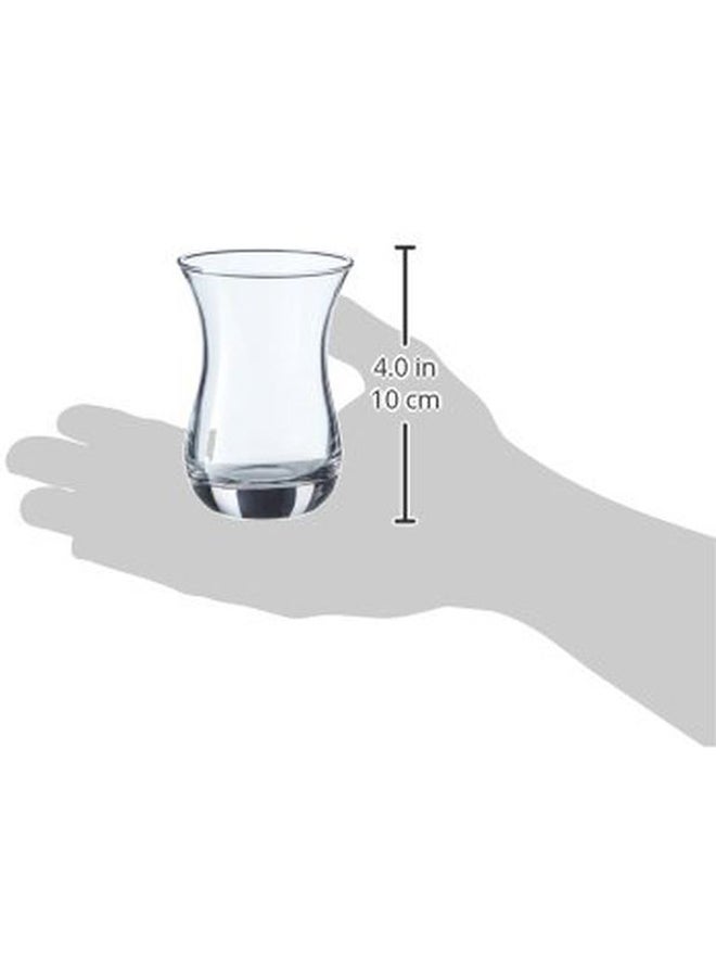 باساباتشي طقم أكواب شاي آيدا مكون من 6 قطع، 160 سم مكعب. شفاف - Image 2