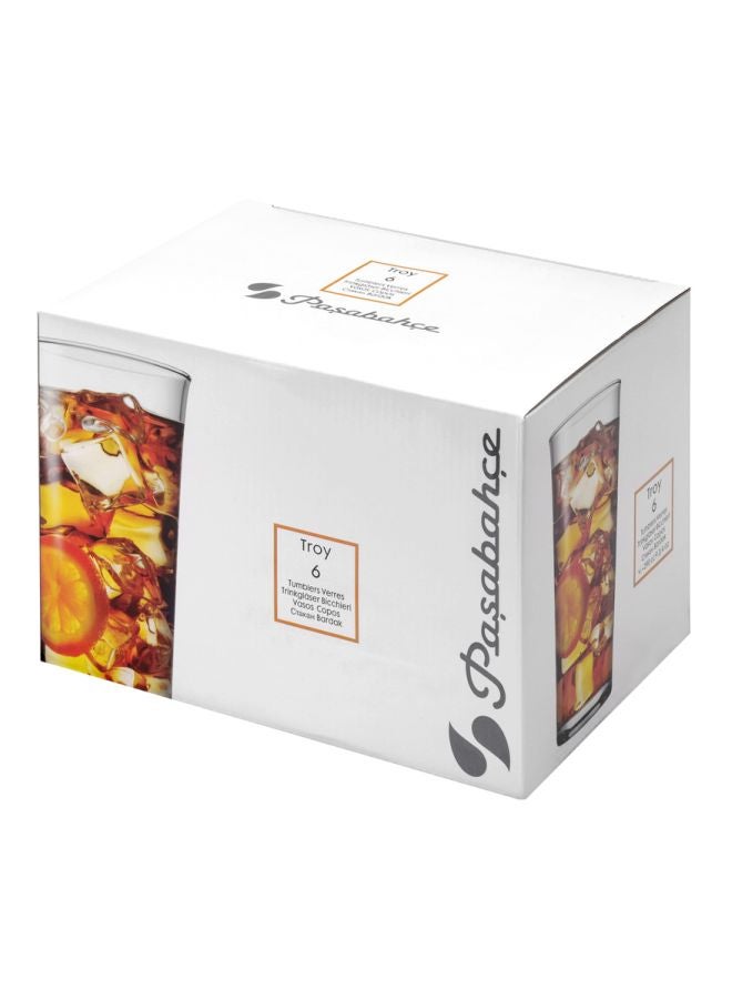 باساباتشي مجموعة أكواب تروي مكونة من 6 قطع شفاف 6x 290ملليلتر - Image 2