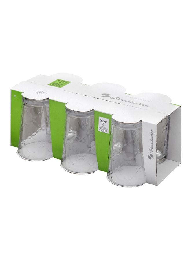 Pasabahce 6-Piece Yonca Tumbler Set Clear 6x 205ml - Image 2