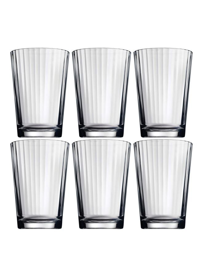 باساباتشي مجموعة أكواب لينيا من 6 قطع شفاف 6x 205ملليلتر - Image 1