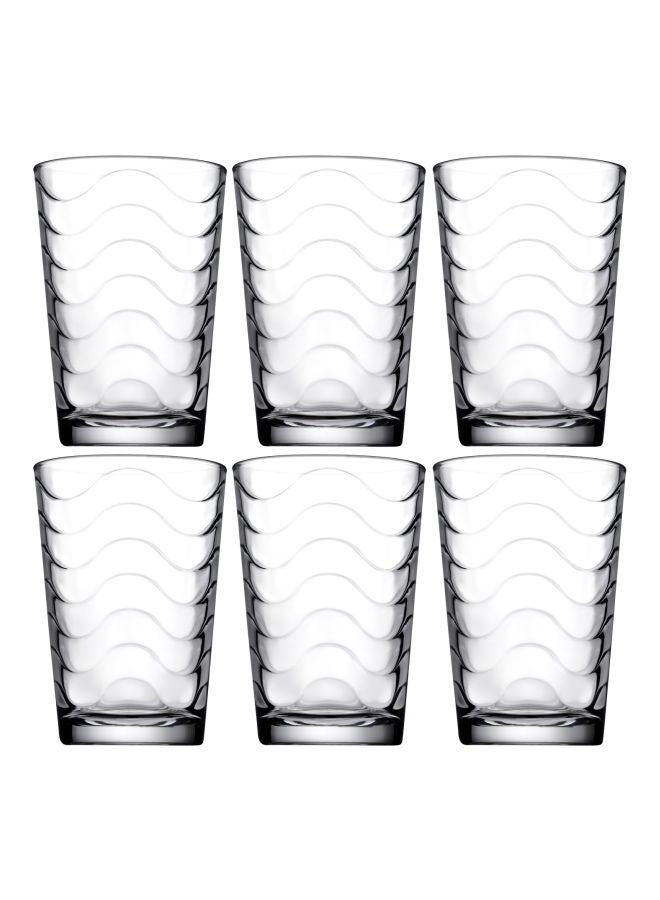 باساباتشي طقم أكواب توروس مكون من 6 قطع شفاف - Image 1