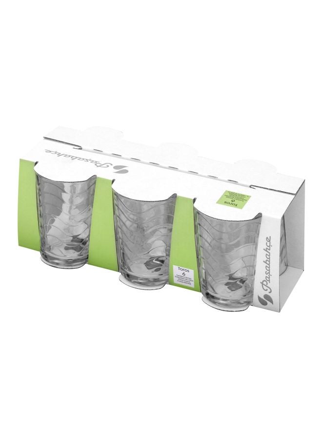 باساباتشي طقم أكواب توروس مكون من 6 قطع شفاف - Image 2