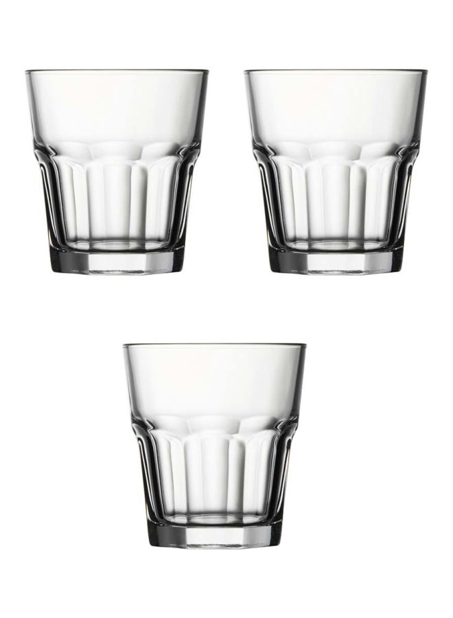 باساباتشي طقم أكواب كازابلانكا سعة 355 سنتيمتراً مكعباً من 3 قطع شفاف - Image 1