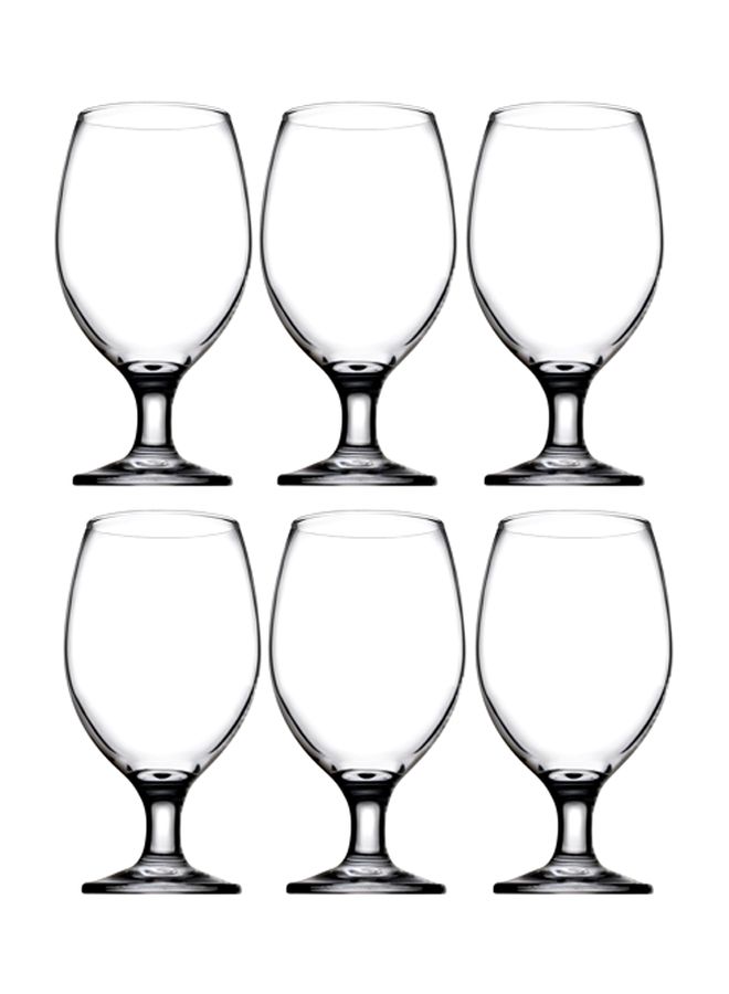 باساباتشي مجموعة أكواب بيسترو مكونة من 6 قطع طراز 400cc شفاف