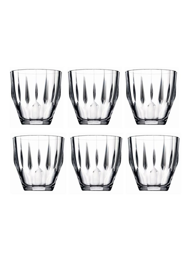 باساباتشي طقم أكواب ماسية من 6 قطع، 275 سم مكعب شفاف