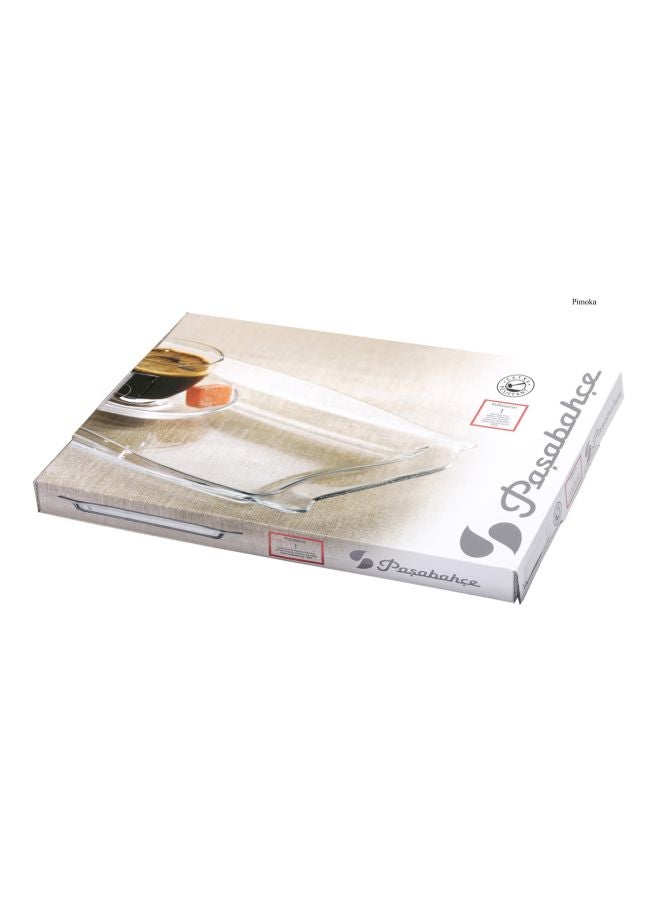 Pasabahce Patisserie Service Plate Clear 34.3x22centimeter - Image 2