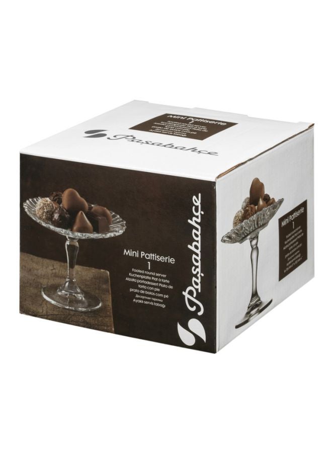 باساباتشي طبق صغير الحجم لتقديم الحلويات شفاف 12.6سم - Image 2