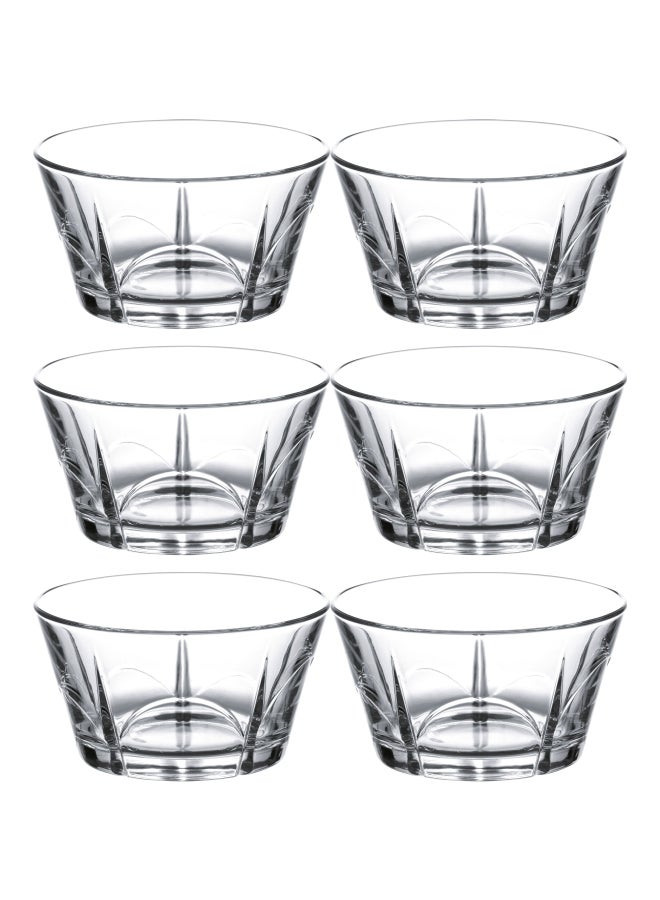 Pasabahce 6-Piece Royal Bowl Set, 230cc Clear  - Image 1
