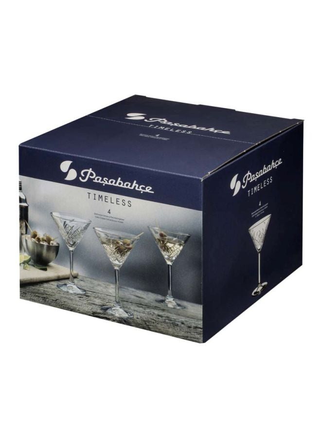 Pasabahce Pack Of 4 Martini Glass Clear 230ml  - Image 2