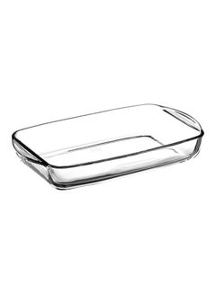 Borcam Rectangular Glass Tray Clear 2Liters  - Image 1
