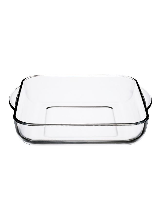 Borcam Square Glass Tray Clear 3.2Liters