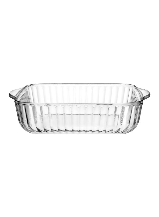 Borcam Square Glass Tray Clear 1.95Liters - Image 1