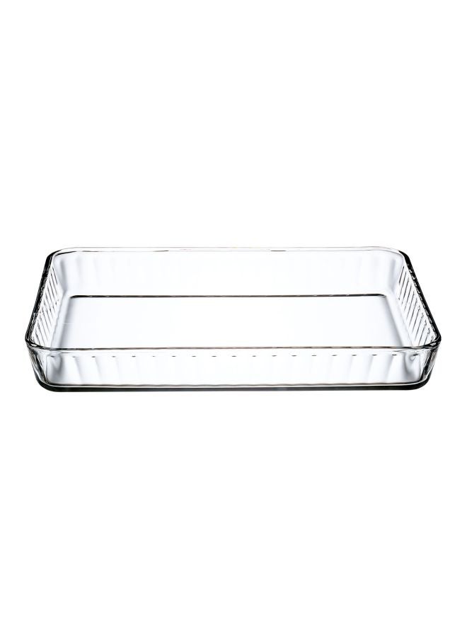 Borcam Rectangular Glass Tray Clear 3.8Liters - Image 1