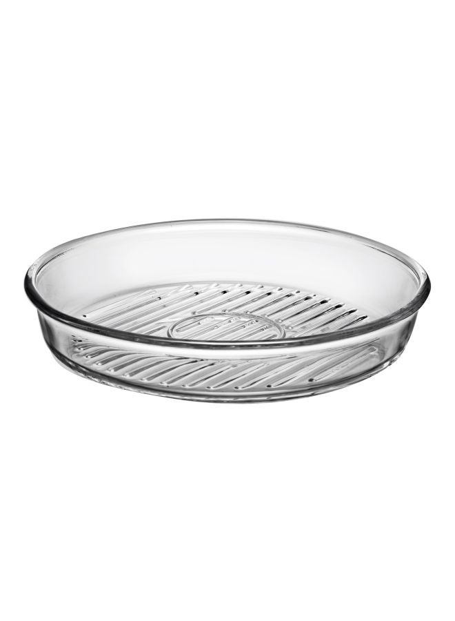 Borcam Round Glass Tray Clear 1.72Liters - Image 1