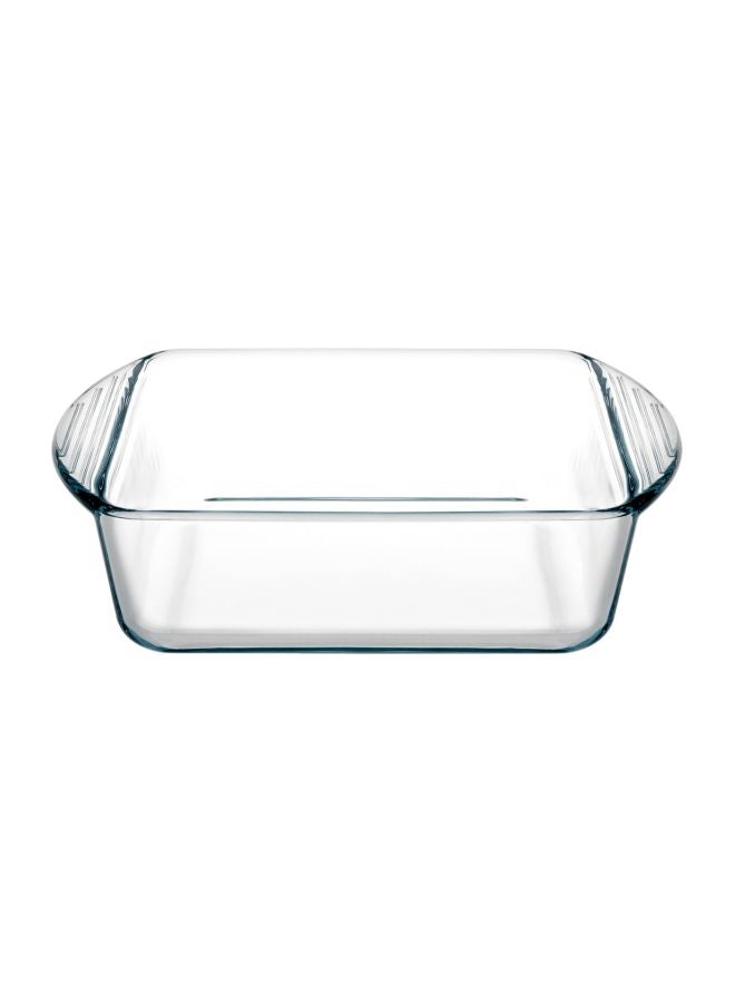Borcam Square Glass Tray Clear 1040ml