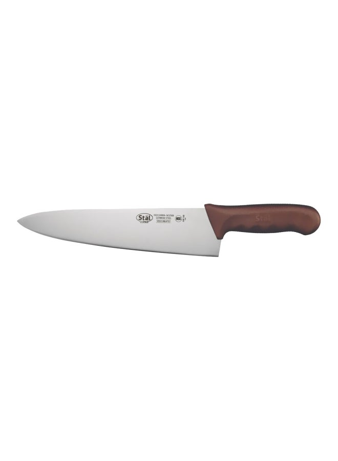 Winco Stainless Steel Chef's Knife Silver/Brown 8inch 